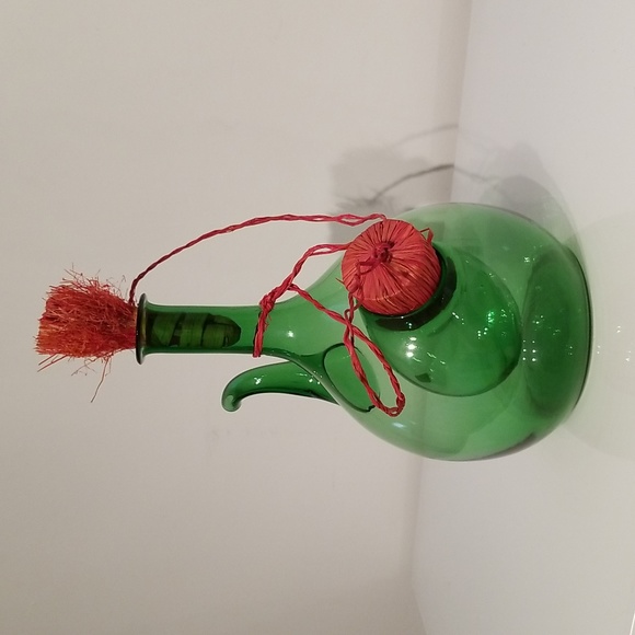 Vintage Italian Blown Glass Decanter with Ice Chamber - Picture 7 of 17